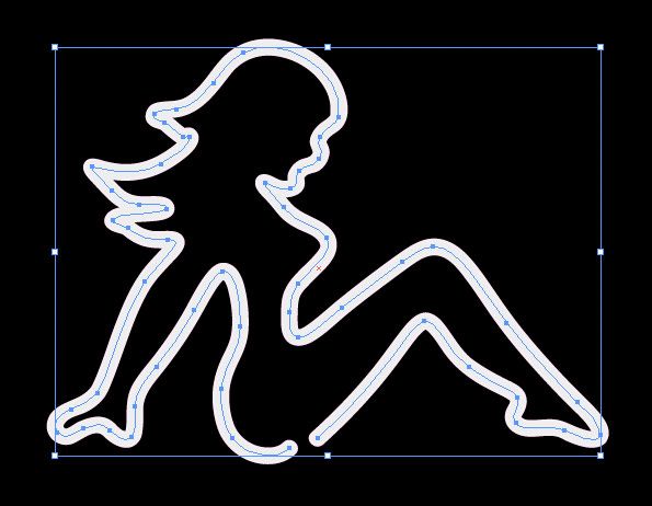 Neon Mudflap Girl